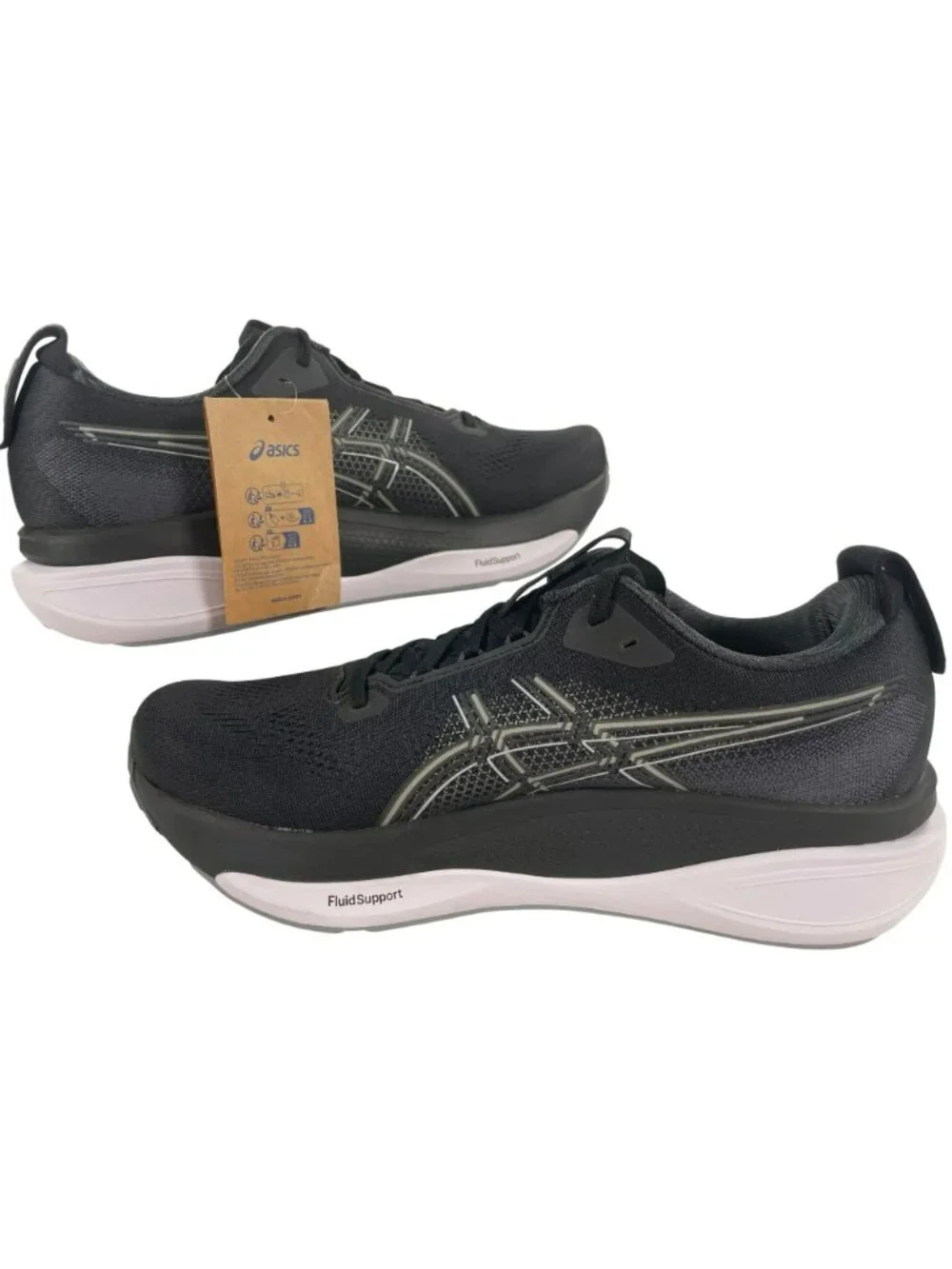 Asics Gel-Kayano 33 Running Athletic Sport Shoes Black/White Men's Size 10.5 NEW